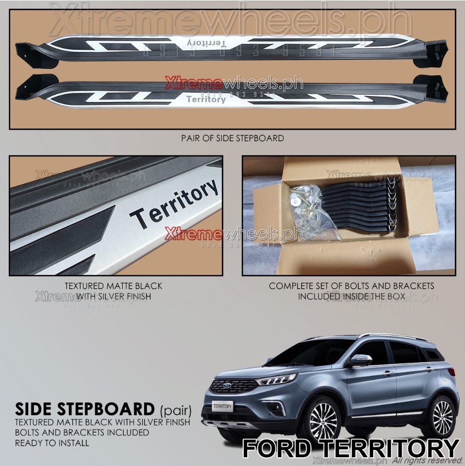 Ford Territory 20222023 1 set Heavy Duty Door Steel Step Board