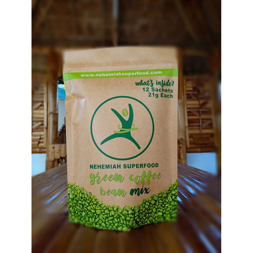 100 All Natural Green Coffee Bean Powder Mix with Stevia Organic Non