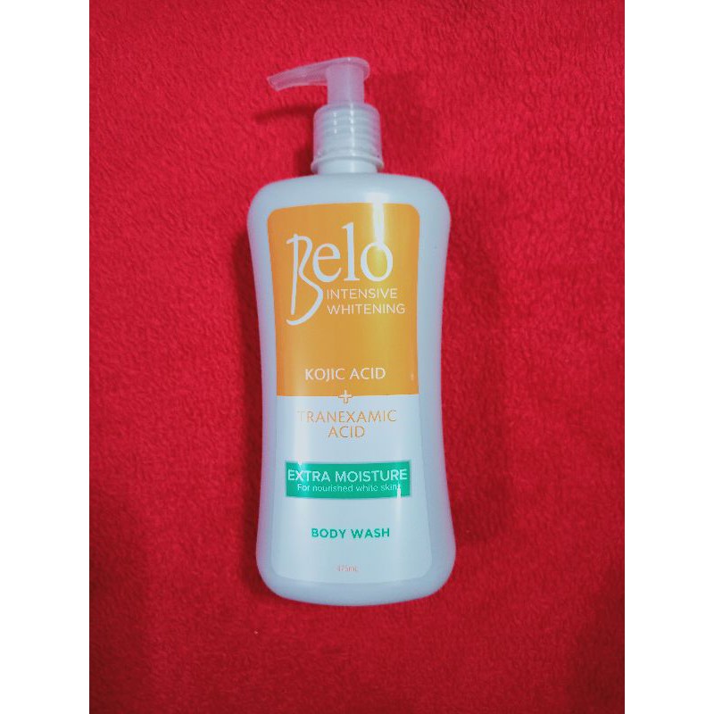 BELO KOJIC INTENSIVE WHITENING EXTRA MOISTURE BODY WASH 475ML Shopee