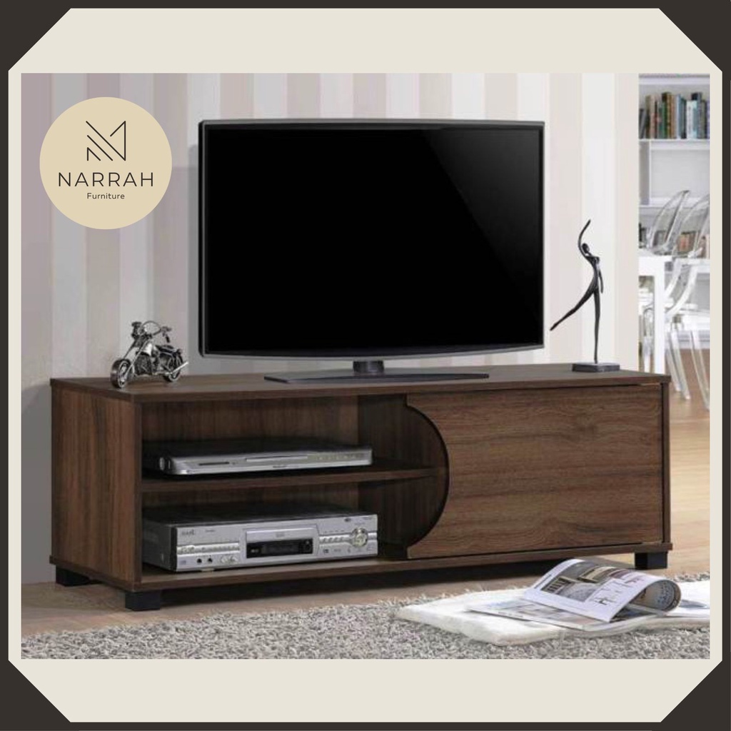 TV Rack / TV Stand Brown TV Shelves (Up to 55" TV; Wood; 120 x