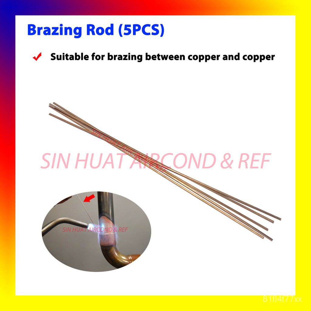 (5PCS) Brazing Rod Copper Pipe Refrigerator Air Conditioning Welding Rod Air cond Silver Rod