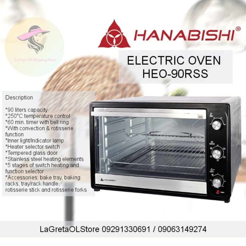 Hanabishi Oven 90 Liters is rated the best in 04/2024 BeeCost