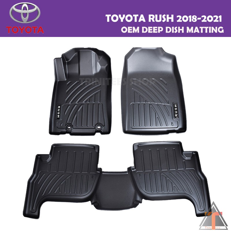 Toyota RUSH 2018 to 2021 5SEATER OEM Deep Dish Matting Shopee