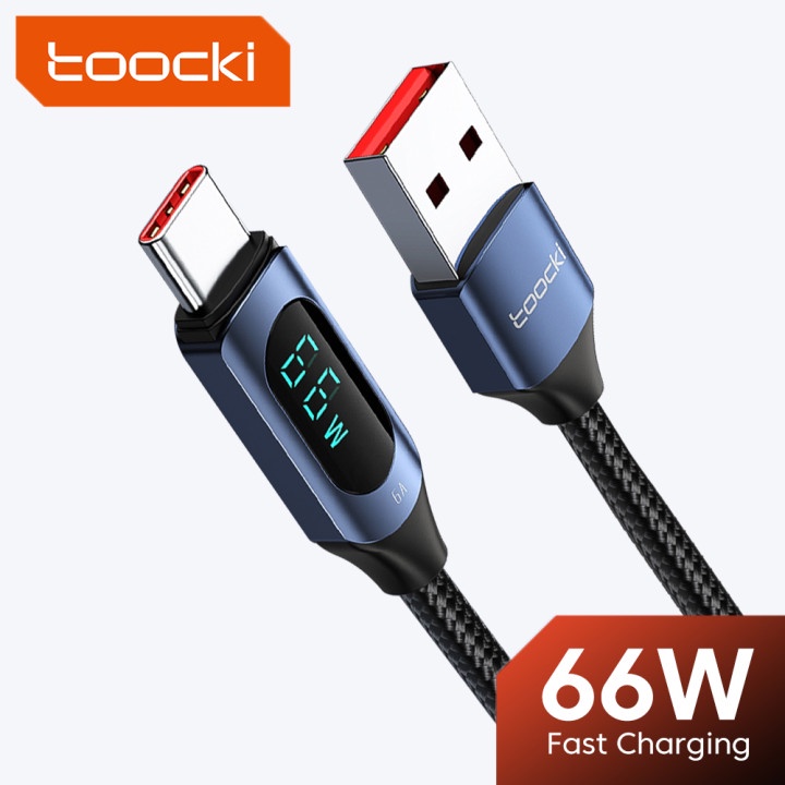 Toocki 66w TypeC Fast Charging 1/2m 6a Fully Compatible Digital