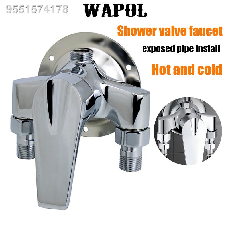 Shower Mixer Faucet Valve Surface Hot And Cold Faucet Wall Mounted