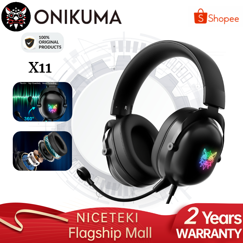 ONIKUMA X11 Gaming Headset Over Ear Headphones with