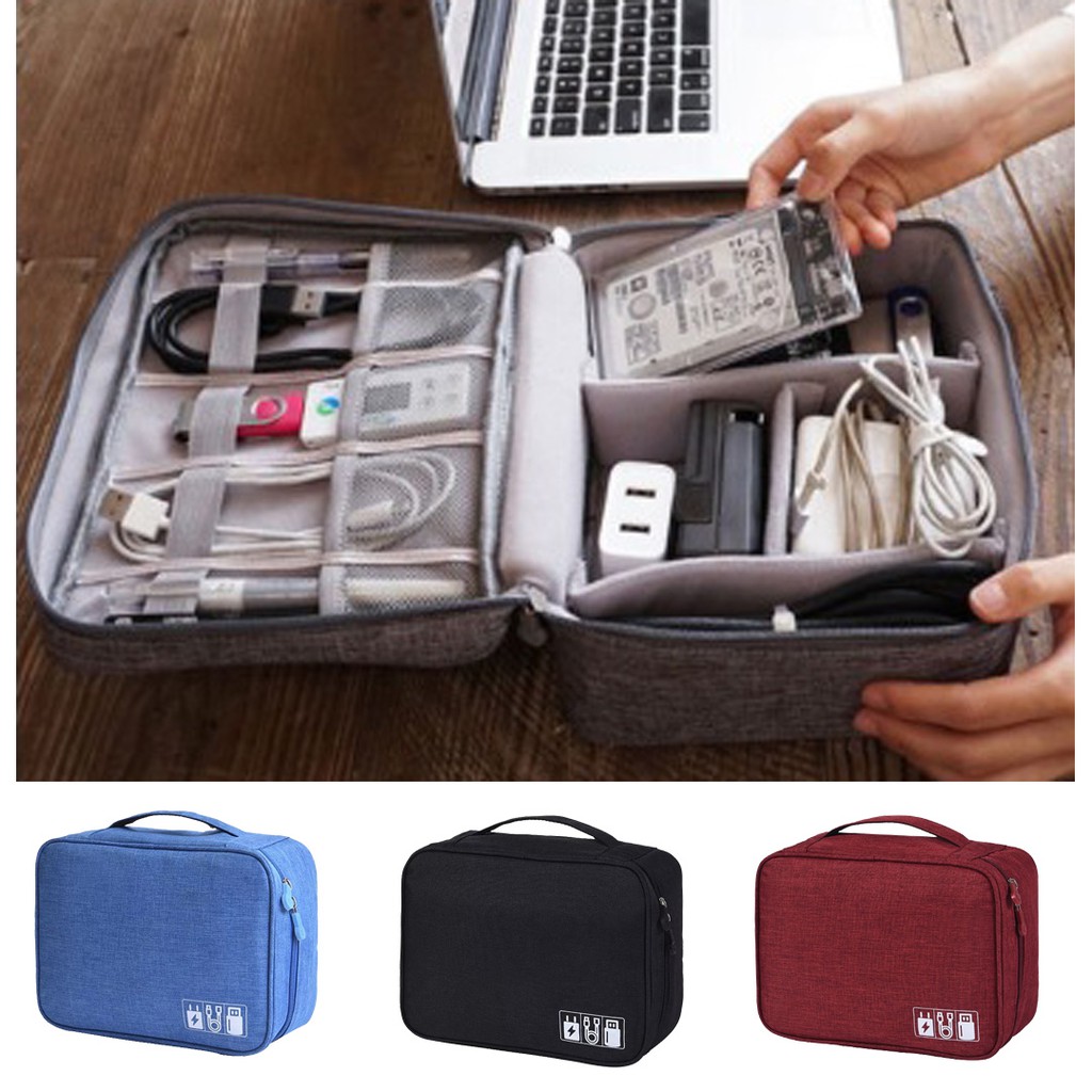 Electronics Accessories Organizer Travel Storage Hand bag Shopee