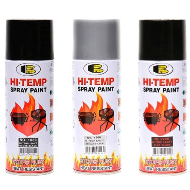 Bosny High Temperature and Hi Heat Spray Paints ( Stops Rust, Heat