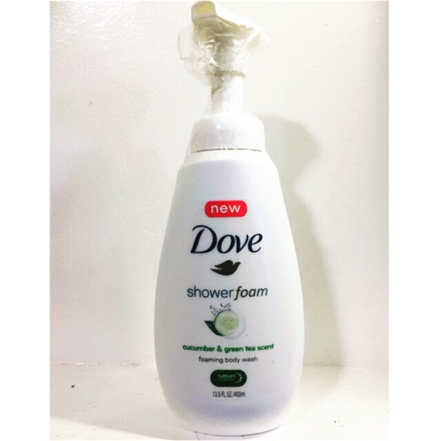 Dove shower foam cucumber & green tea scent foaming body wash 13.5FL