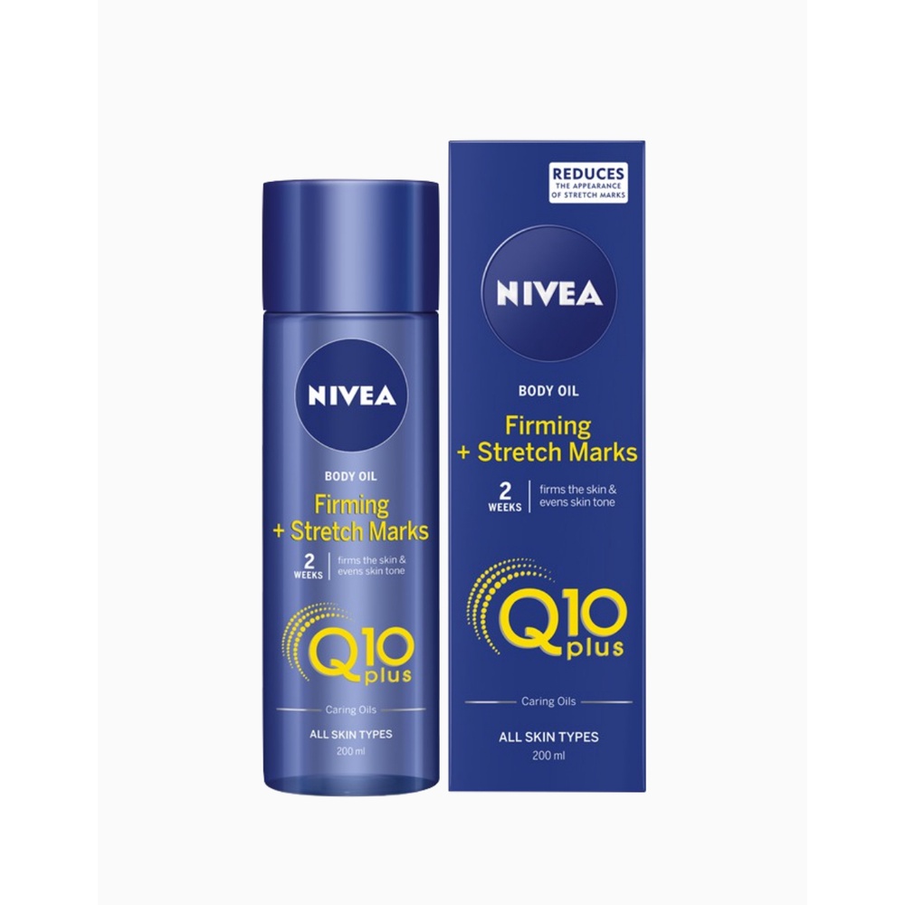 Nivea Body Oil Firming + Stretch Marks Nourishing Body Oil with Q10 200mL Shopee Philippines