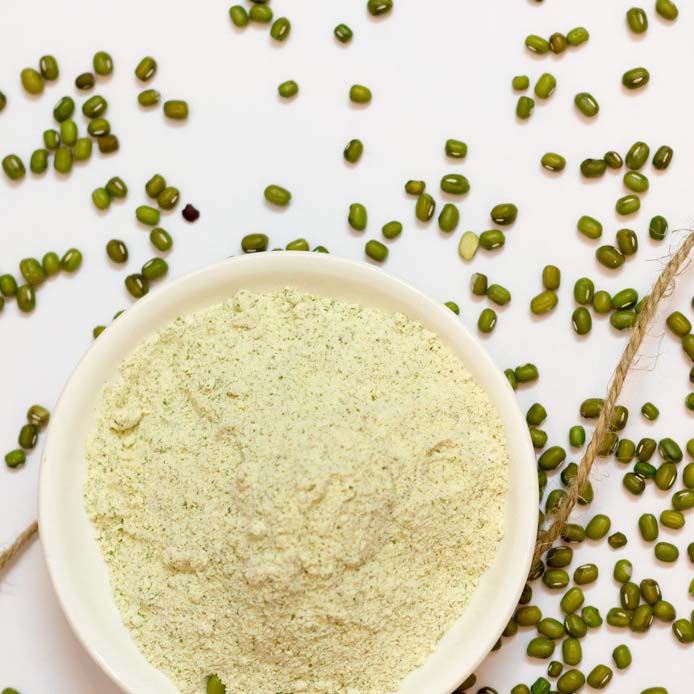 Green Beans Flour (Skin & Peeled) Roasted & Peeled Mung Bean Flour