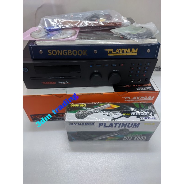 PLATINUM REYNA 3C DVD KARAOKE PLAYER with latest disc plus free