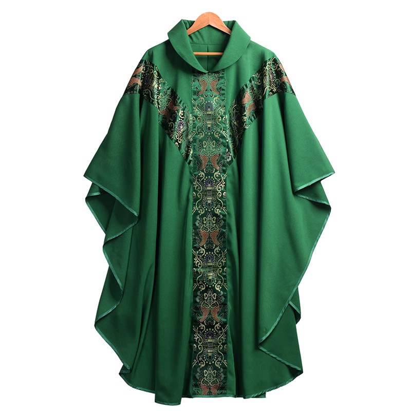 Priest Catholic Church Robe Clergy Vestments with Stole Pope