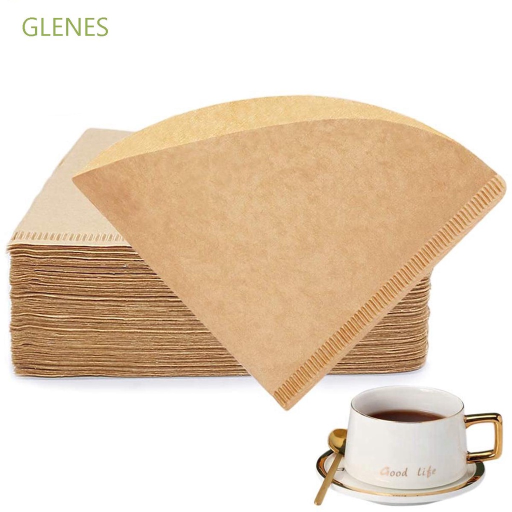 GLENES Espresso Coffee Filter Paper Size 02 Drip Tools Strainer Cone