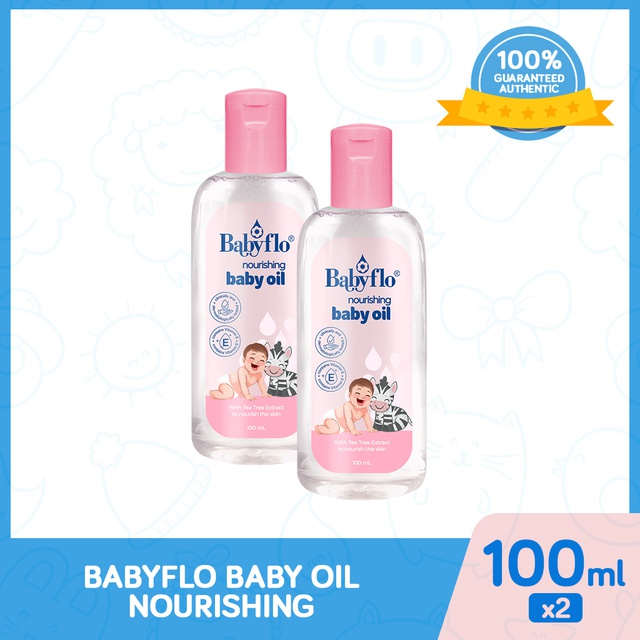 Babyflo Baby Oil Skin Nourishing 100ml x2 Shopee Philippines