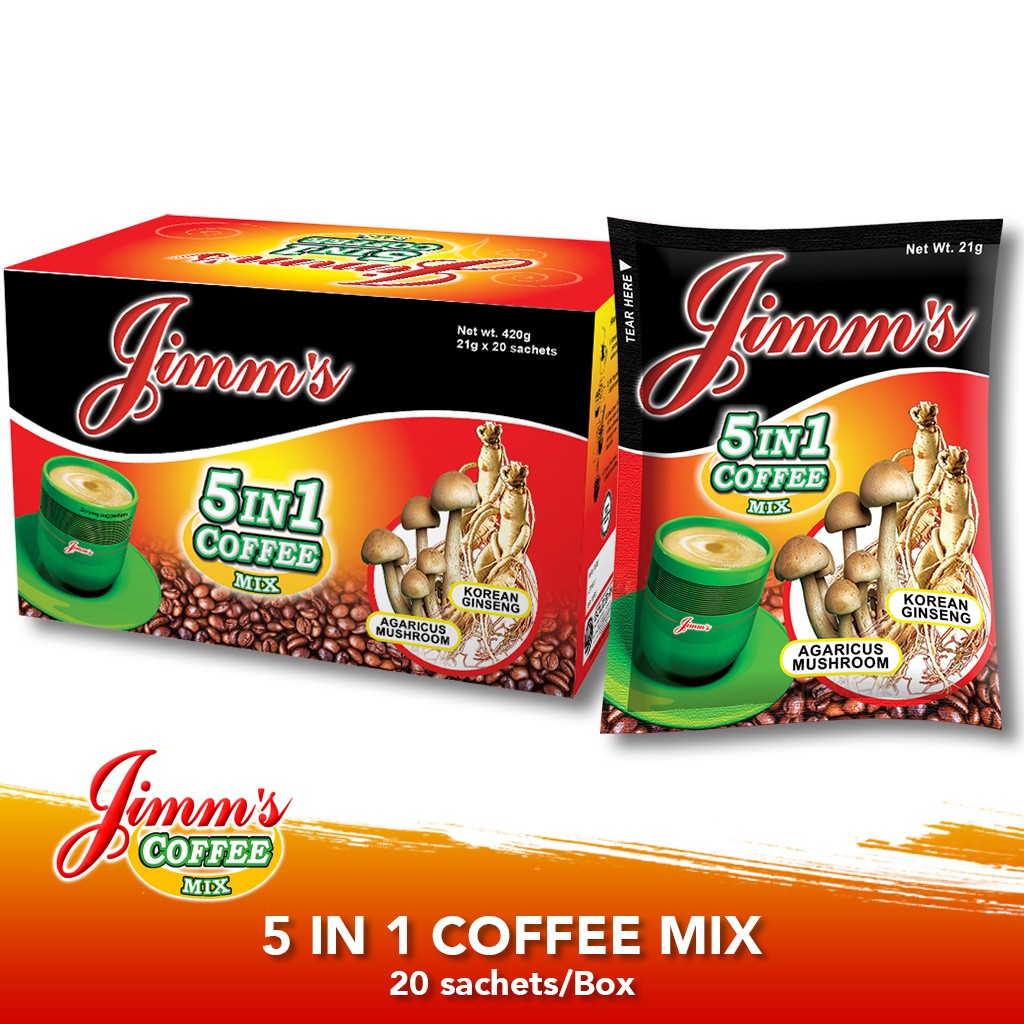 Jimm's Coffee Mix 5 in 1 Coffee by 20's Shopee Philippines