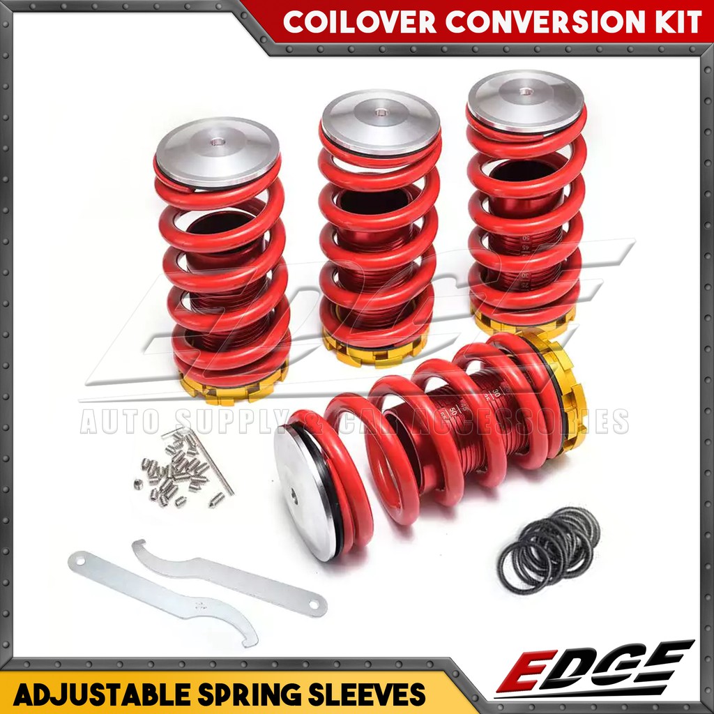 Coilover Car Conversion Lowering Kit Adjustable Coil Spring Sleeves