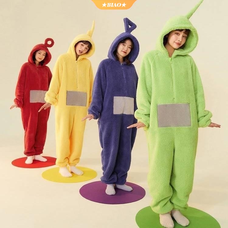 Teletubbies Onesie Men Women Couple Christmas Pajamas Adult Pyjamas