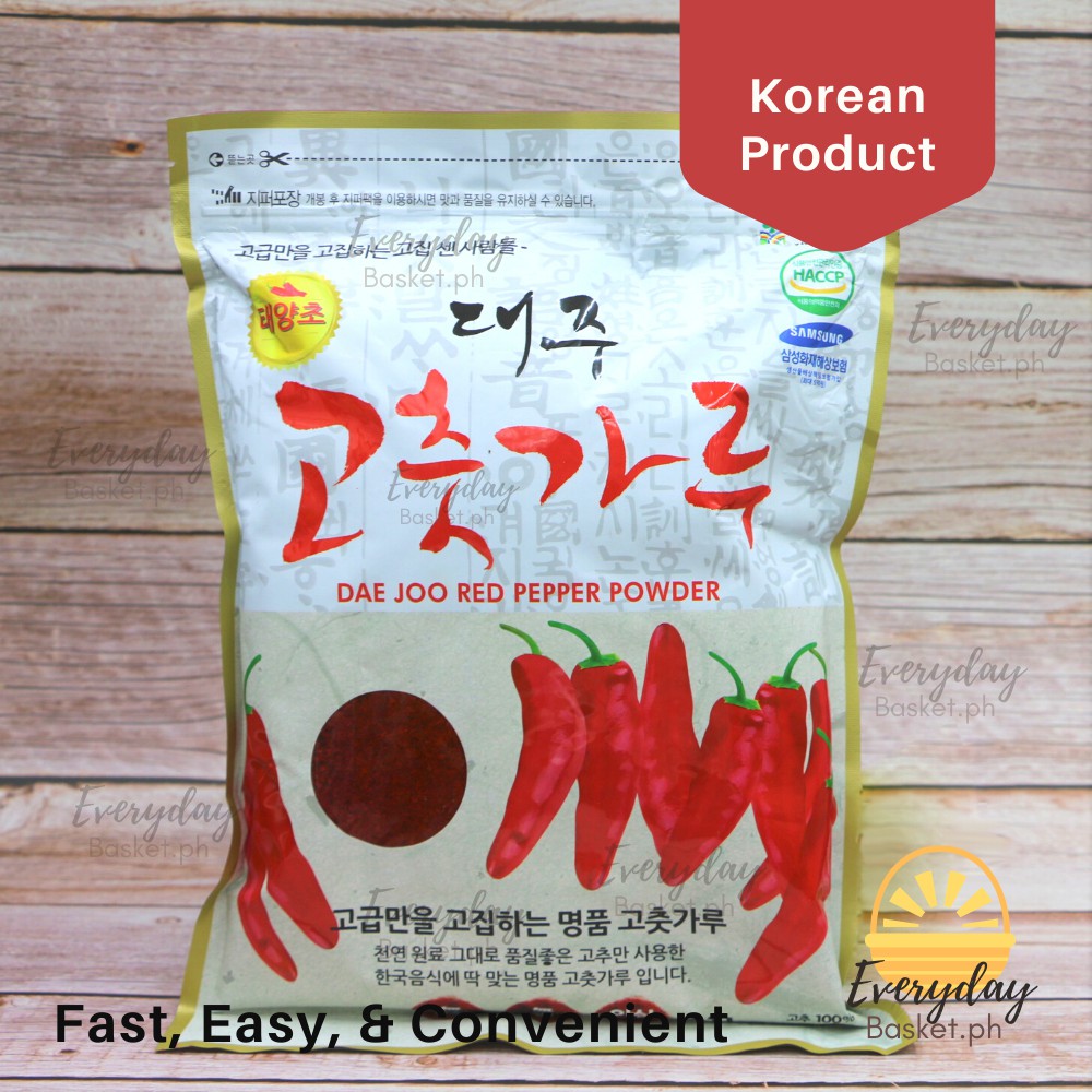 Premium Daejoo Gochugaru Korean Red Chili Pepper Powder Flakes 1Kg