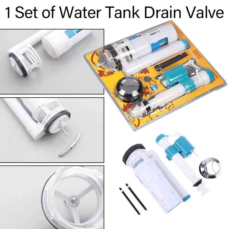 1Set Universal Toilet Tank Fittings Kit Dualflush Toilet Repair Tools
