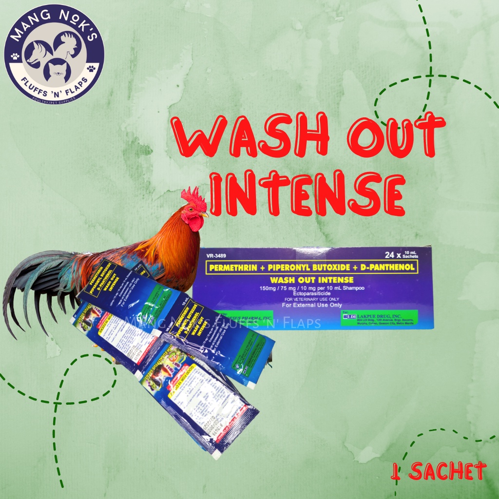 LDI Wash Out Intense Shampoo Ectoparasiticide 10mL Sachet Shopee