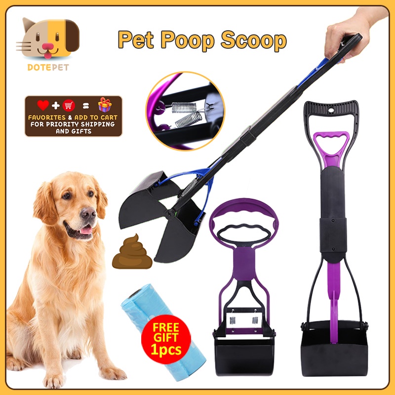 Foldable Poop Scoop Pet Dog Cat Pooper Scooper Pick Up Excreta Cleaner Waste Shopee Philippines