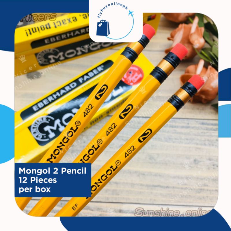 Mongol 2 Pencil 12 Pieces Per Box Shopee Philippines