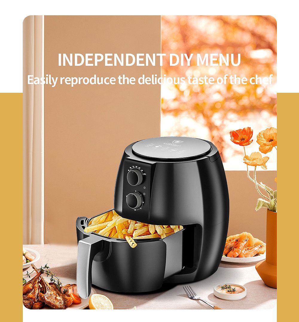 Kaisa Villa air fryer 4.5L 5.5L electric fryer oil free non stick pan
