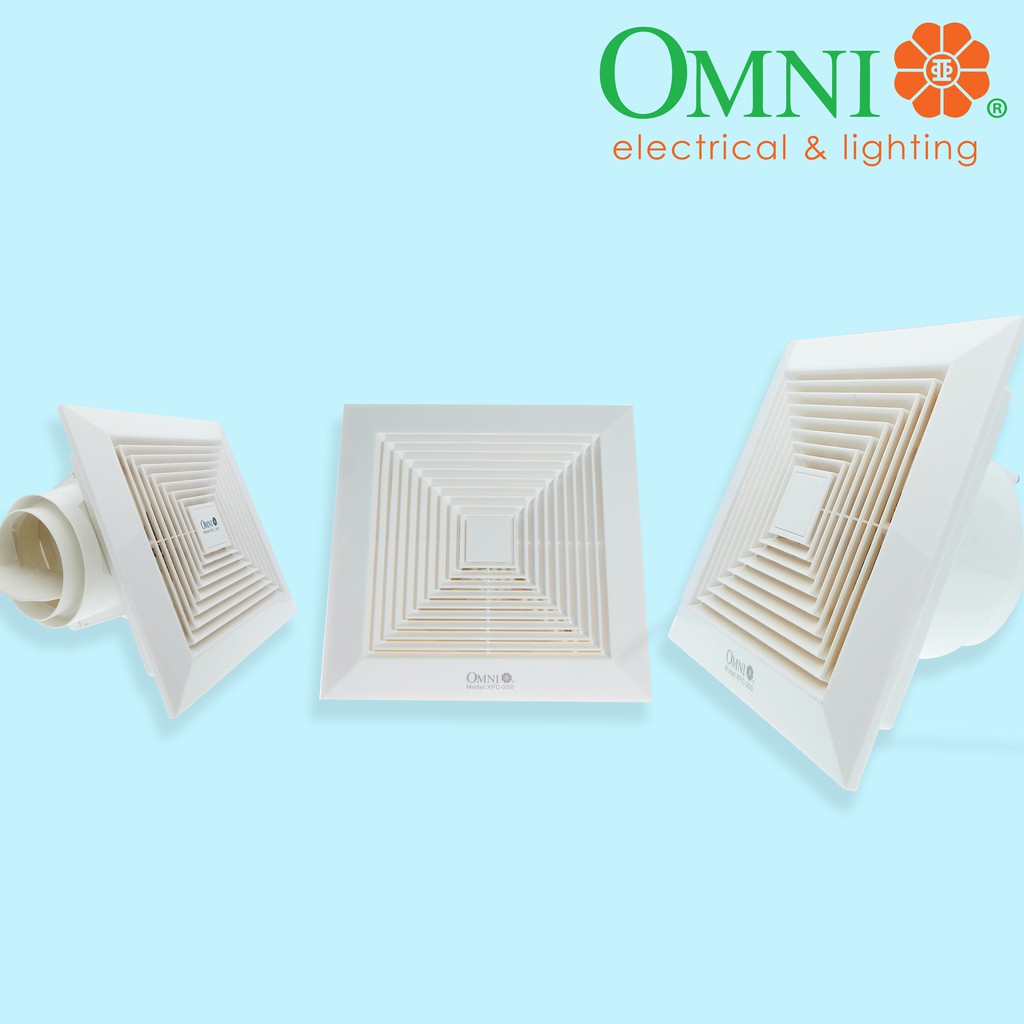 OMNI Ceiling Exhaust Fan 8,10,12 inches XFC200 8", XFC250 10", XFC
