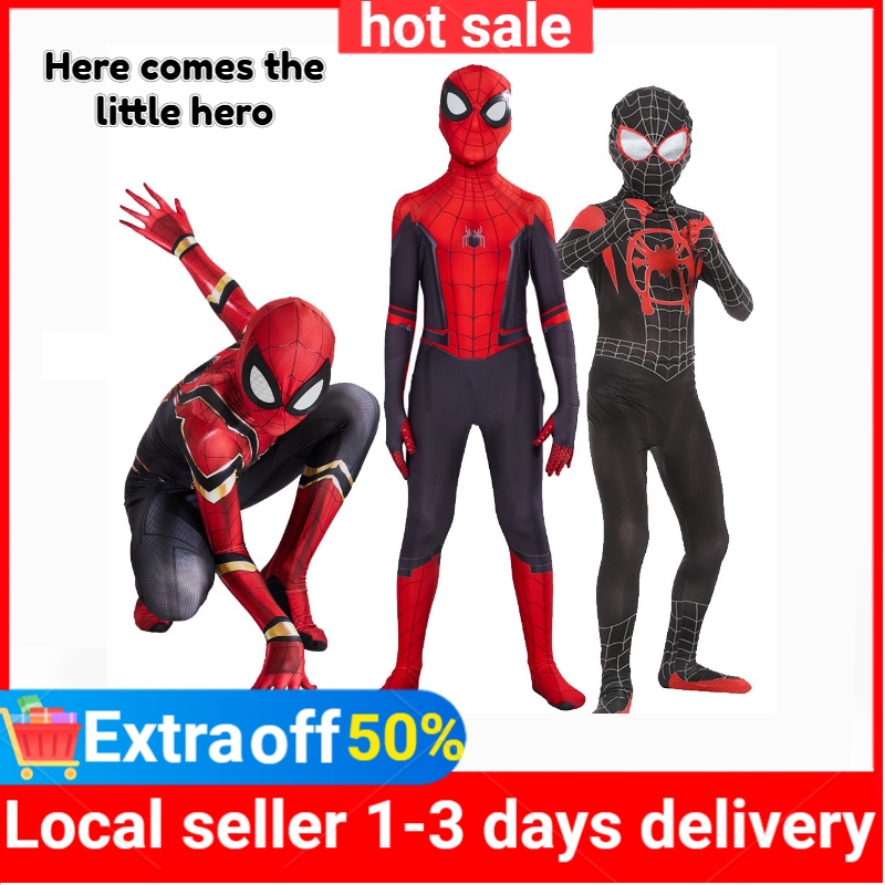 Spiderman Far From Home Costume Cosplay Peter Parker Zentai Suit