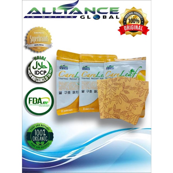 CARE LEAF (8 pcs Thermal Relief Patch) Shopee Philippines