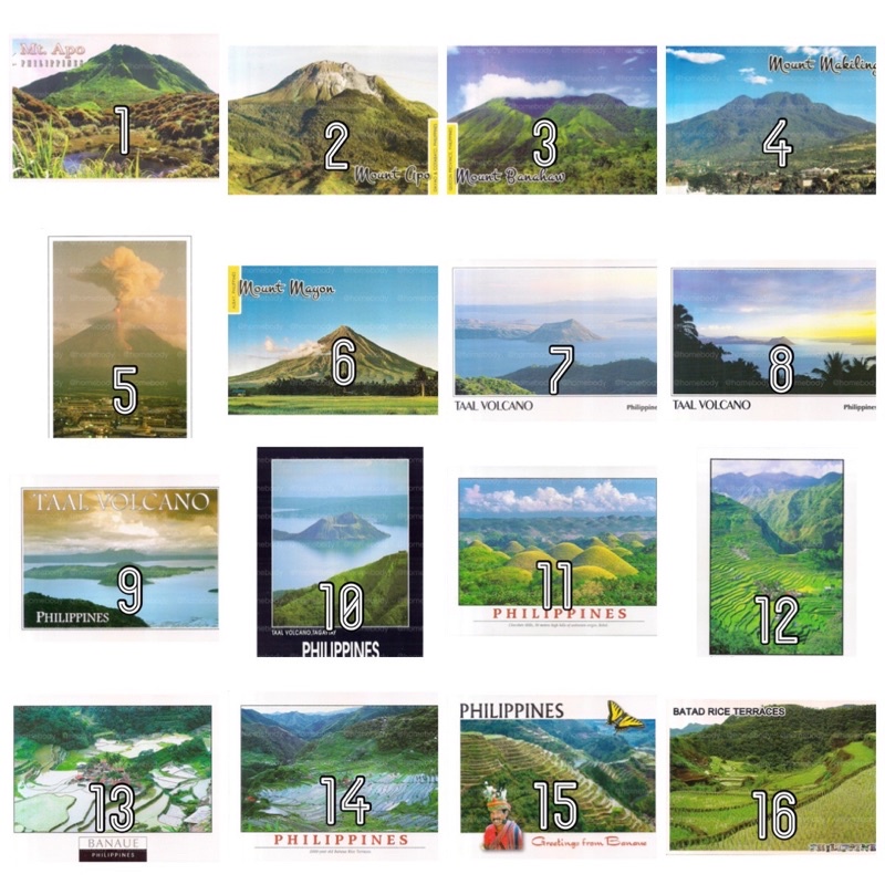 Philippine Postcards Landforms Shopee Philippines