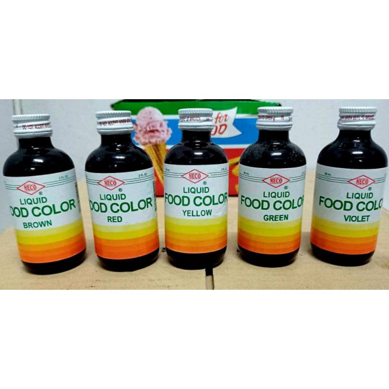 FOOD COLOR LIQUID 60ML BOTTLE Shopee Philippines