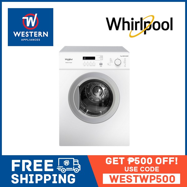 Whirlpool AWD72A 7.2kg Tumble Dryer, Front Load Shopee