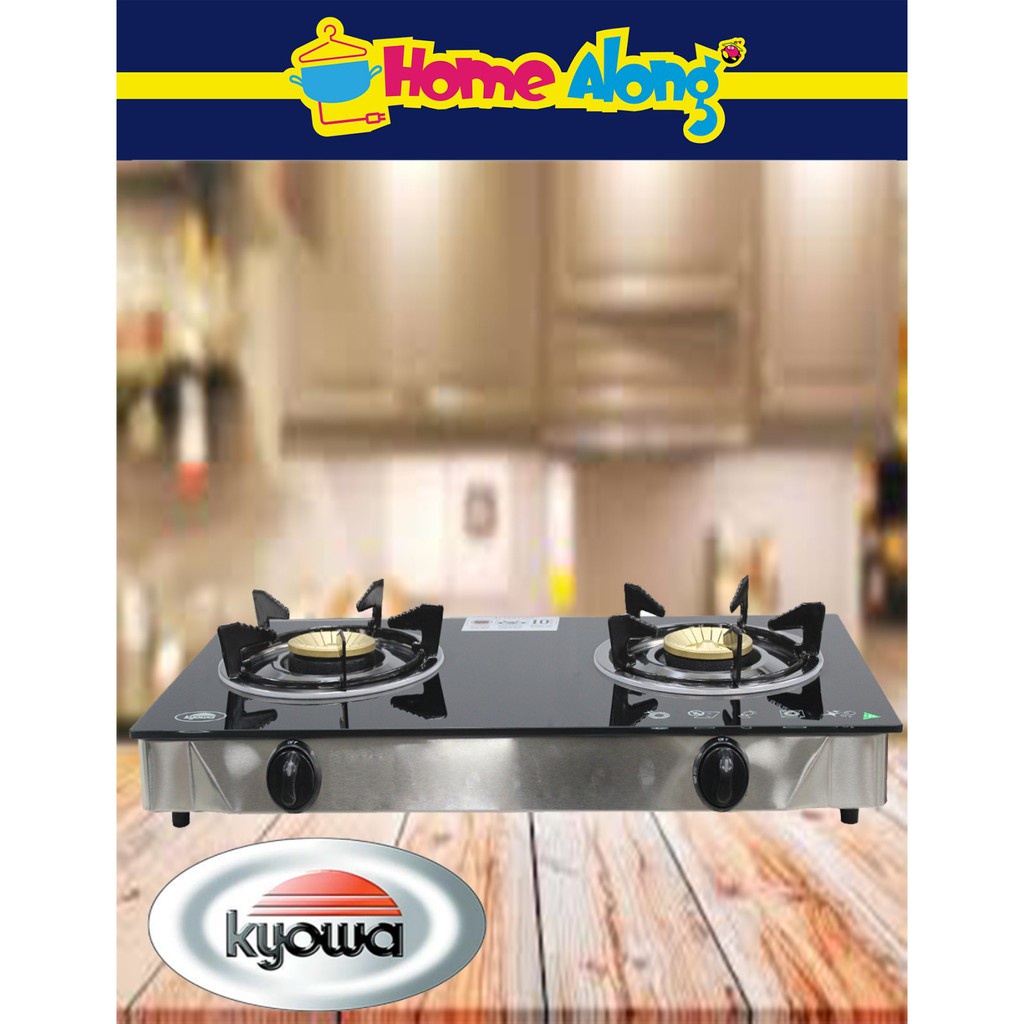 Kyowa Glass Top Double Burner Gas Stove KBM.KW3560/3562 Shopee