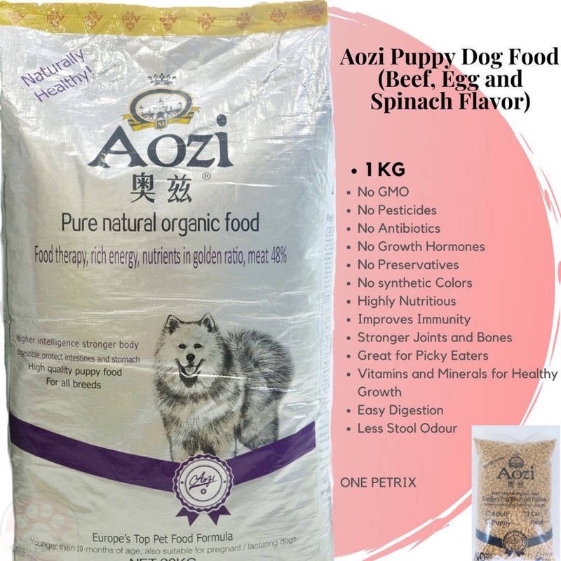 Aozi Dog Food Ingredients