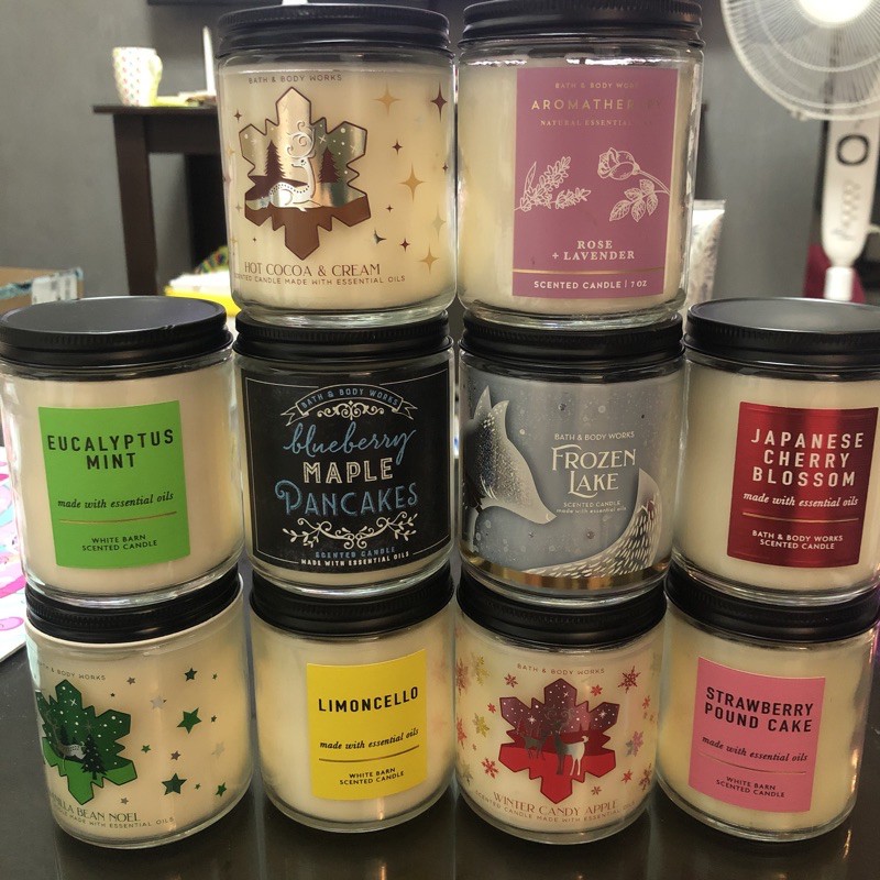 Bath & Body Works Scented Candles (single wick) Shopee Philippines