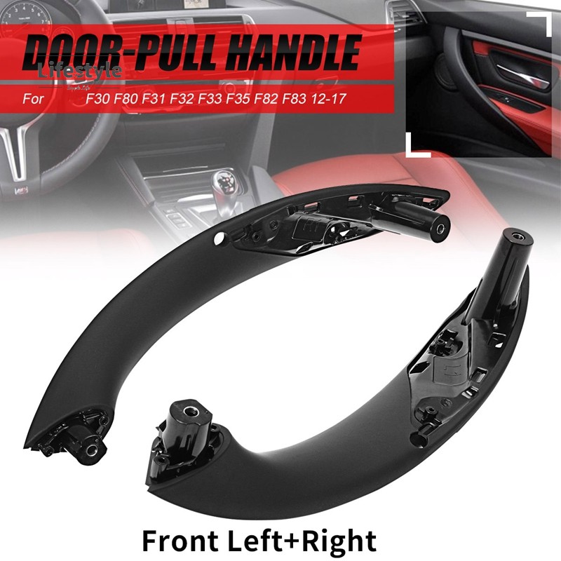 【Hot Sell】Black Front Left/Right Car Inner Door Handle Trim Pull Grab Panel Handle ForBMW 3 4