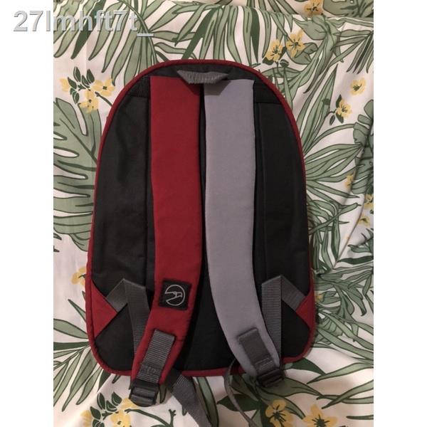 (cod)Authentic Hawk Backpack Maroon/ Gray combination Shopee Philippines