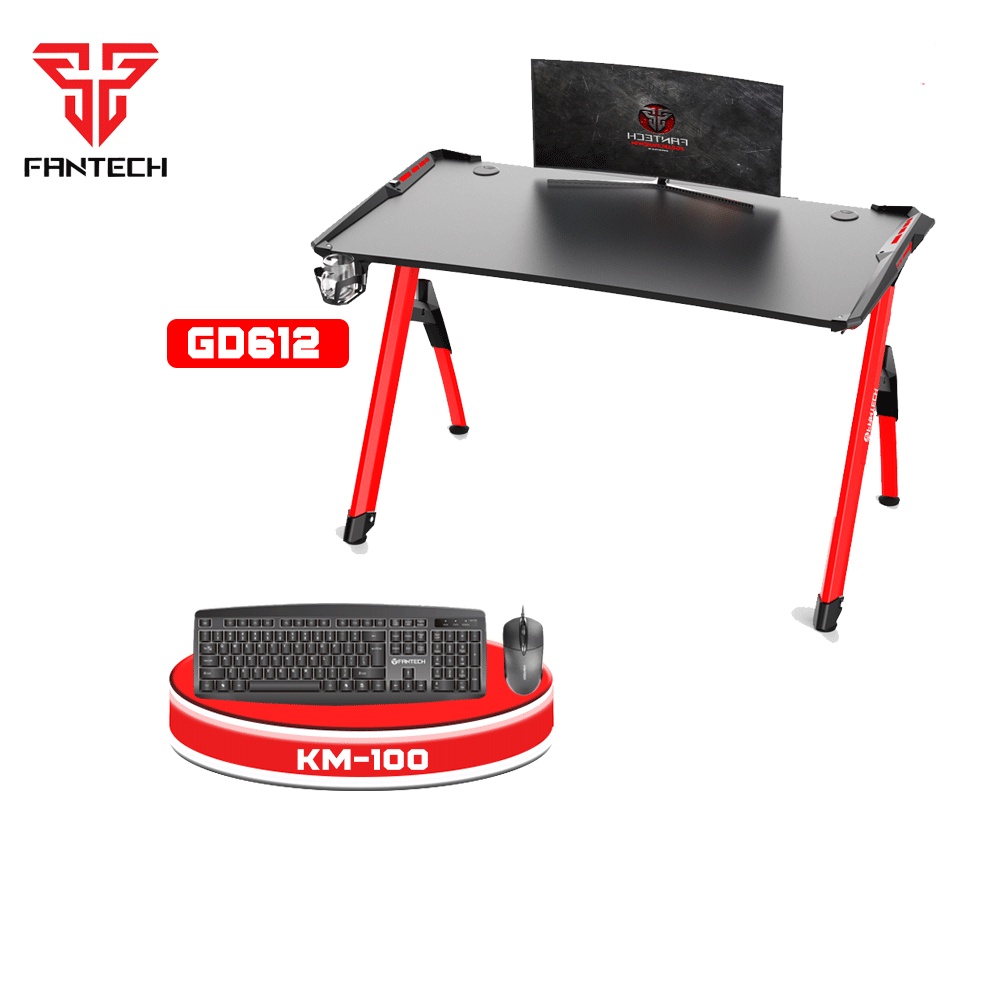 Fantech Gaming Desk with Cup holder and headset holder BETA GD612