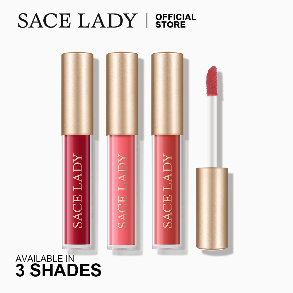 SACE LADY Mini Lipstick Set Kissproof Long Lasting 12 Hours 3pcs Liquid
