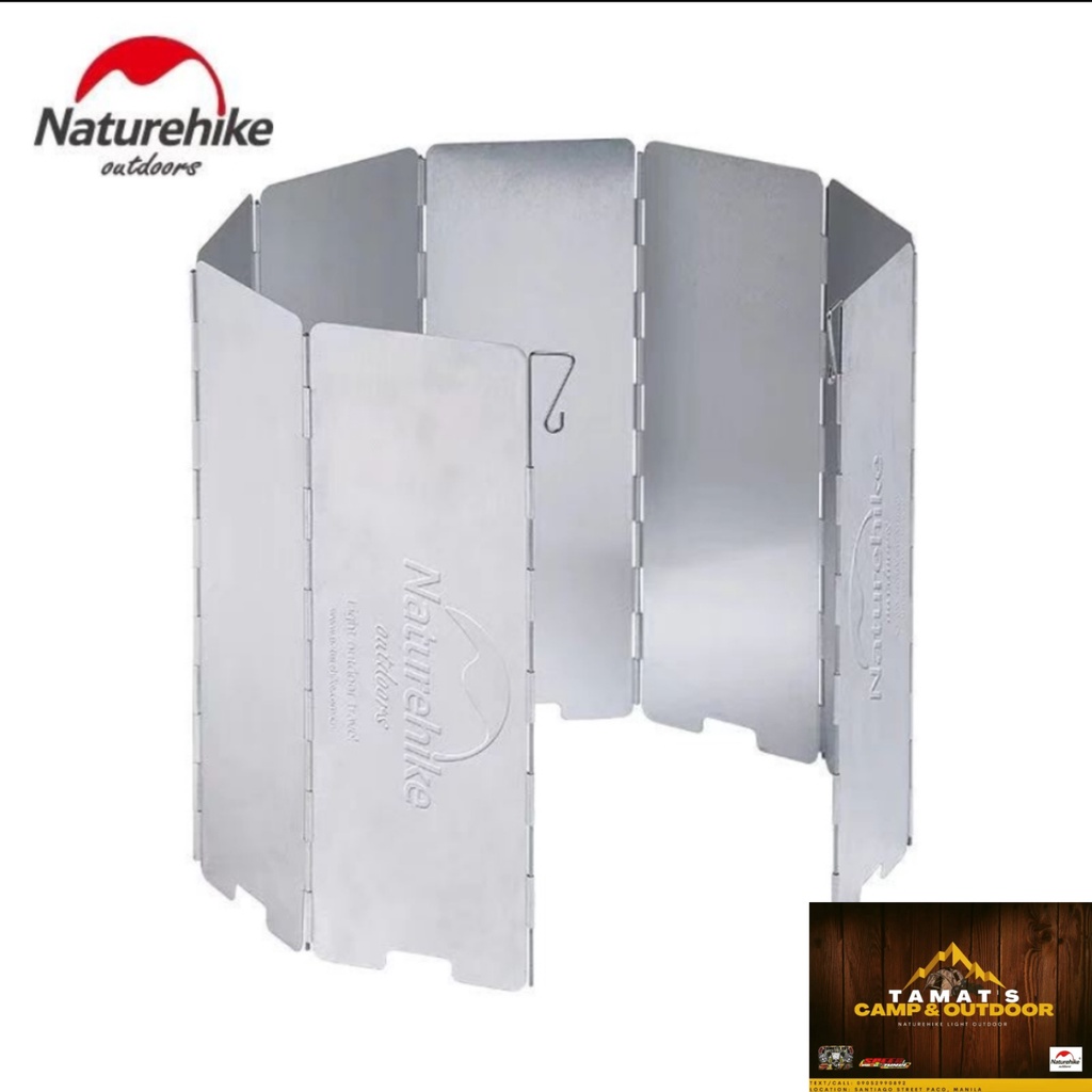 Naturehike 10 Plates Camping Stove Windscreen Foldable Windshield