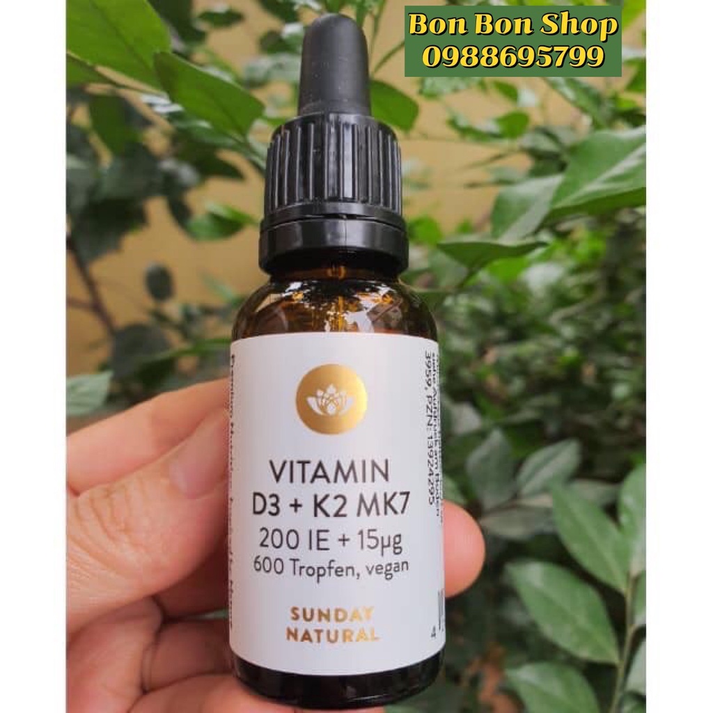 Vitamin D3 For Babies D3 K2 MK7 Duc Sunday Natural 20ml Helps Absorb