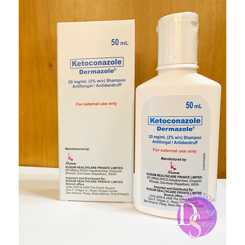 Dermazole Ketoconazole 20mg/ml (2 w/v) Shampoo Shopee Philippines