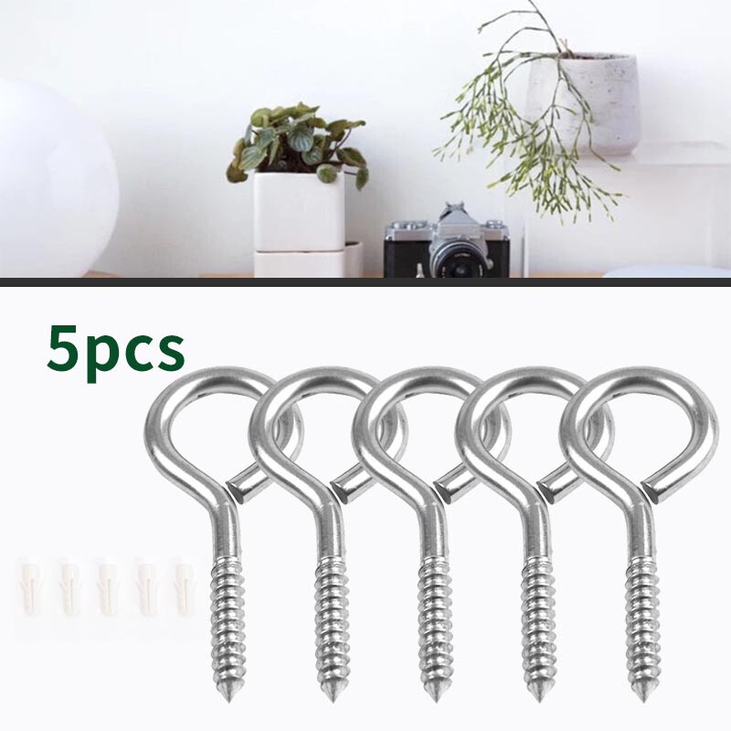 Pack of 5 M3 M4 M5 304 Stainless Steel Lamp Hook and Loop Question Mark