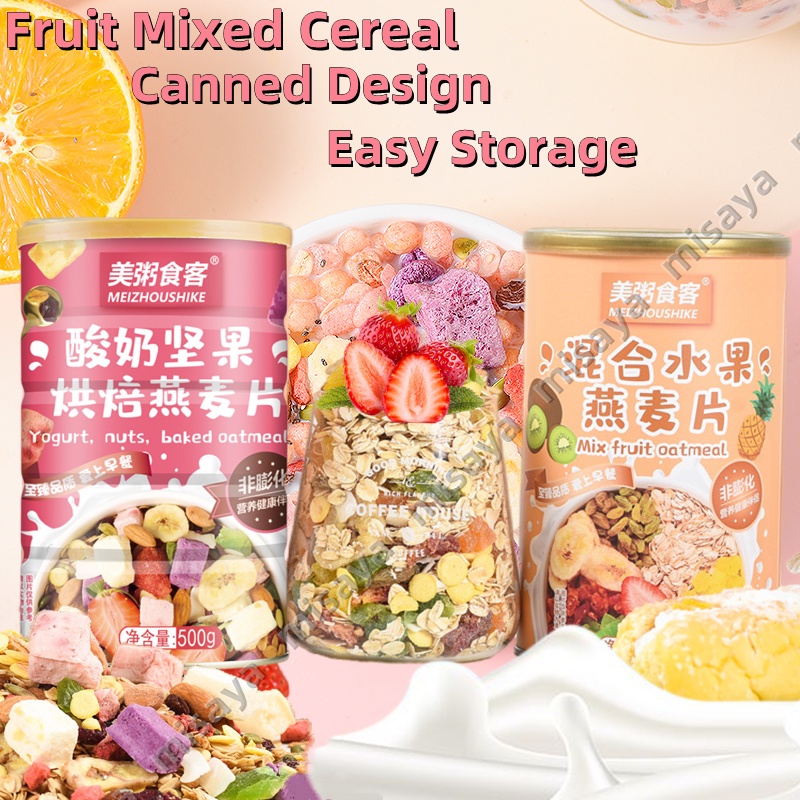 Weight Loss Canned Oatmeal Mixed Fruit Oatmeal Instant Breakfast