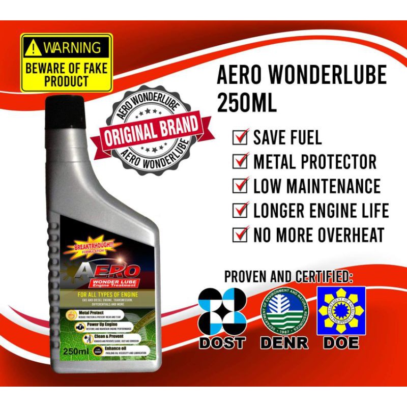 Aero Wonder Lube (250ml) Shopee Philippines