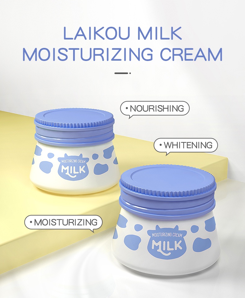 LAIKOU Milk Face Cream Deep Hydration Whitening Facial Day & Night