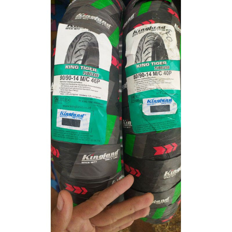Matic Tubeless motor Outer Tire KINGLAND Size 80/9014 And 90/9014