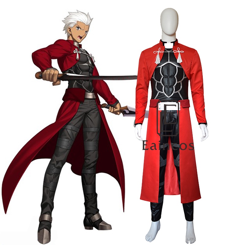 Fate/stay Night Saber Emiya Archer Cosplay Costume Red Uniform Custommade Shopee Philippines